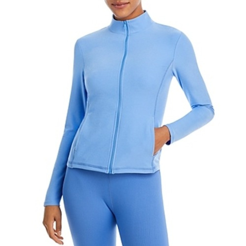 Beyond Yoga Spacedye On the Go Mock Neck Jacket Blue Large SD2154